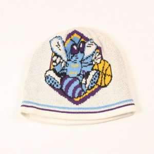  New Orleans Hornets White Large Logo Knit Beanie Sports 