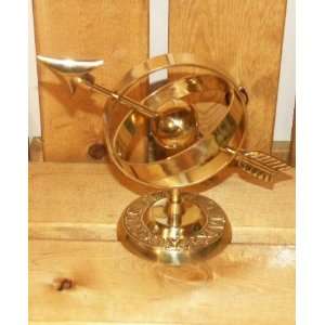  Decorative Gold Arrow Through a Sphere