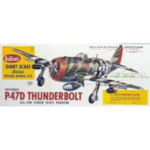  P 47D Thunderbolt Balsa Model Airplane by Guillows Toys 