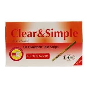  Clear & Simple LH Ovulation 5 Test Strips: Health 