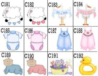 20 BABY SHOWER NAME TAGS  Over 200 graphics  