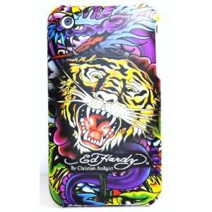  Yellow Tiger By Christian Audigier Snap on Hard Rubber Texture Skin 
