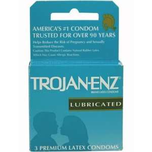  Trojan Condoms Trojan Enz Lubricated 3 Pack Condoms 