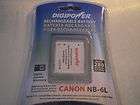   CANON NB 6L PowerShot camera replacement battery BRAND NEW lot of 3