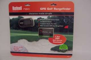 NEW Bushnell Golf Neo GPS Golf Rangefinder Distance Made Simple Model 