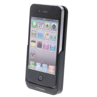 2200mAh External Power Pack Backup Battery Charger Case For i Phone 4 