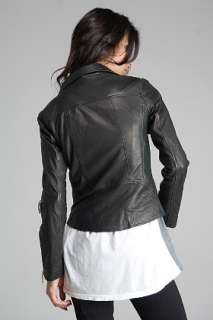 Diesel Lamian Black Leather Jacket for women  