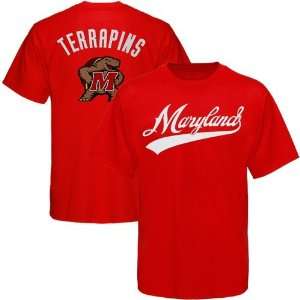  Maryland Terrapins Red Blender T shirt: Sports & Outdoors