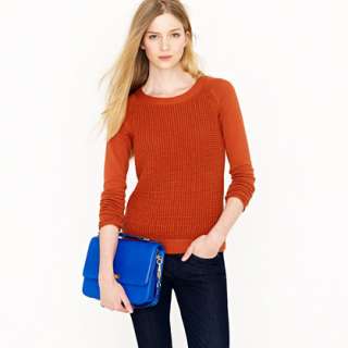 Cotton waffle pullover   crewnecks & boatnecks   Womens sweaters   J 