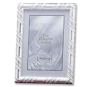    Silver Plated Metal Picture Frame with Crystals: Home & Kitchen