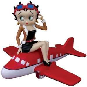 Betty Boop Resin sitting on airplane 12  Kitchen & Dining