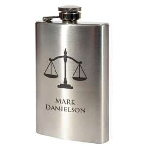  Scales of Justice Personalized Flasks
