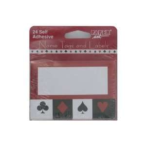  Card Night 24 Count Self Adhesive Name Tags Electronics