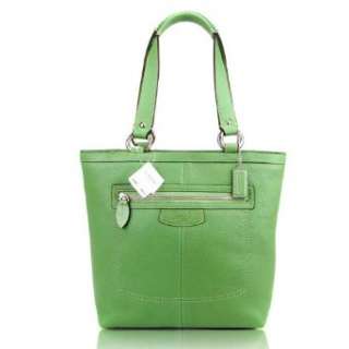  COACH Penelope Lunch Tote Handbag Purse in Green Leather 