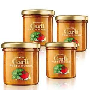 Carli Pesto Rosso. Four 130 Gram (4.6 Grocery & Gourmet Food