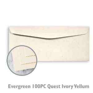  Evergreen 100PC Quest Ivory envelope   500/Box Office 