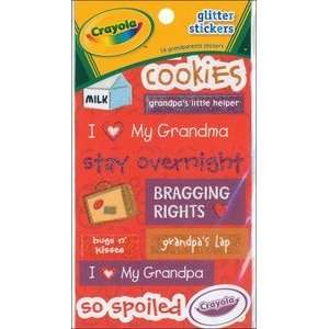  Crayola(R) Glitter Stickers Grandparents Arts, Crafts 