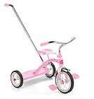   Kids Radio Flyer Girls Classic Pink Tricycle w/ Push H le Toddler B