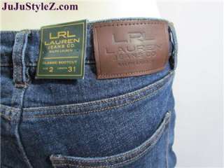 Ralph Lauren Jeans LRL Womens Classic Bootcut Slimming Fit Jean size 2 