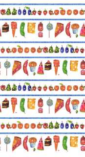 Andover Very Hungry Caterpillar Fruit Food Fabric by yard  
