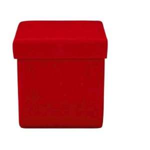 Red Microfiber Folding Cube 