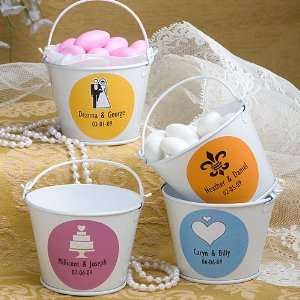 Wedding Favors Personalized Expressions Collection pail favors (Set of 
