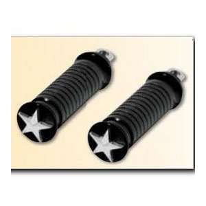 NYC CHOPPERS NYC NS 148 BLK Radial Knurled Nautical Footpegs for 