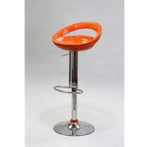  Half Moon Bar stool in Orange