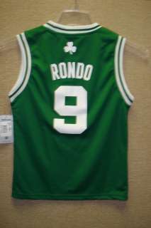   Rondo Boston Celtics Adidas Adult Green Replica Jersey MEDIUM  