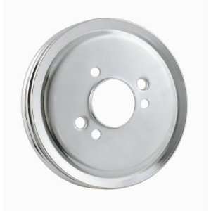   8824 Crank Pulley, Double Groove BBC Chrome Plated Steel: Automotive