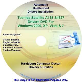 Toshiba Satellite A135 S4527 Drivers Restore DVD  