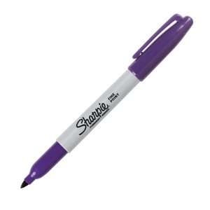  12 Sharpie Fine Point Purple Permanent Markers Arts 
