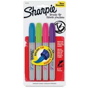  Sharpie Brush Tip Permanent Markers   Assorted Fashion 