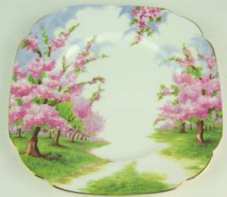 BREAD PLATE Royal Albert BLOSSOM TIME most recent backstamp  