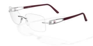Silhouette Eyeglasses Gem Stone 6789 6050 Rose/Silver Optical Frame 