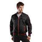   Mountain Mens Lightweight Water Resistant Jacket, BLACK / RED, Small