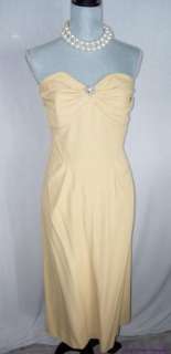 Vintage Lilli Diamond 40s Formal Dress & Coat Very Butter Yellow 