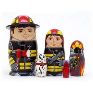  Firefighter Doll 5pc/5 