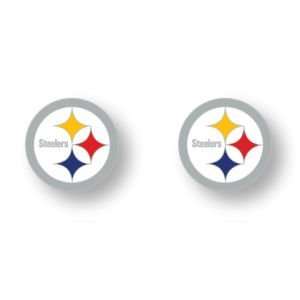  Pittsburgh Steelers Logo Post Earrings: Sports & Outdoors