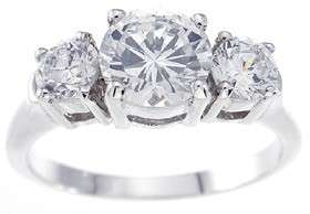 50ct Three Stone LC Diamond Wedding Engagement Ring  