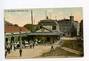 Danielson CT Railroad Train Station Depot Postcard  