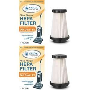  2 Dirt Devil F2 Replacement HEPA Filters; Compare to Dirt 
