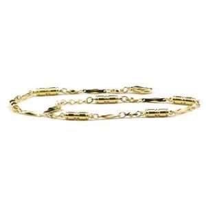   : Gold Plated Diamond Cut   Magnetic Therapy Anklet (A 1100): Jewelry