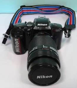 Nikon N5005 35mm SLR Film Camera w/ Nikon AF Nikkor 70 210mm 14 5.6 