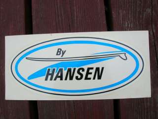 vintage rare Large Hansen surfboard decal surfing 1960s  