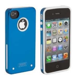 RHINOcase for iPhone 4/4S (Blue Metal Alloy/White Silicone)