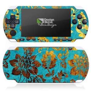  Design Skins for Sony PSP 3004 Slim & Lite   Golden blue 