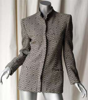 GIORGIO ARMANI Vintage Diamond Blazer Jacket Coat 4 40  