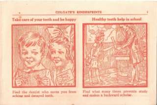 1915 4 Page Colgate Toothpaste Advertising Cousin Sam  