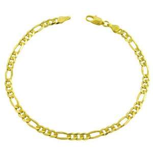    14 Karat Yellow Gold Figaro Link Bracelet (8.25 inch): Jewelry